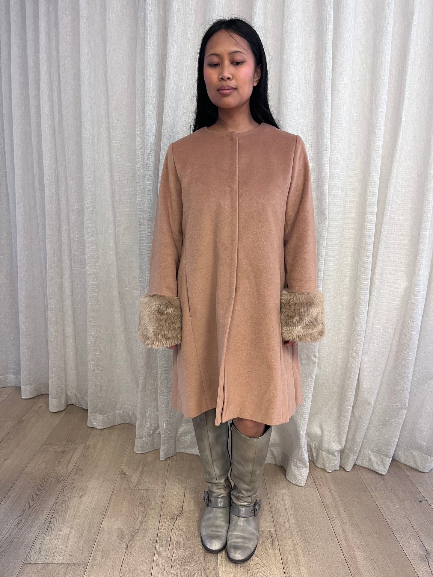 FAUX DRESS COAT
