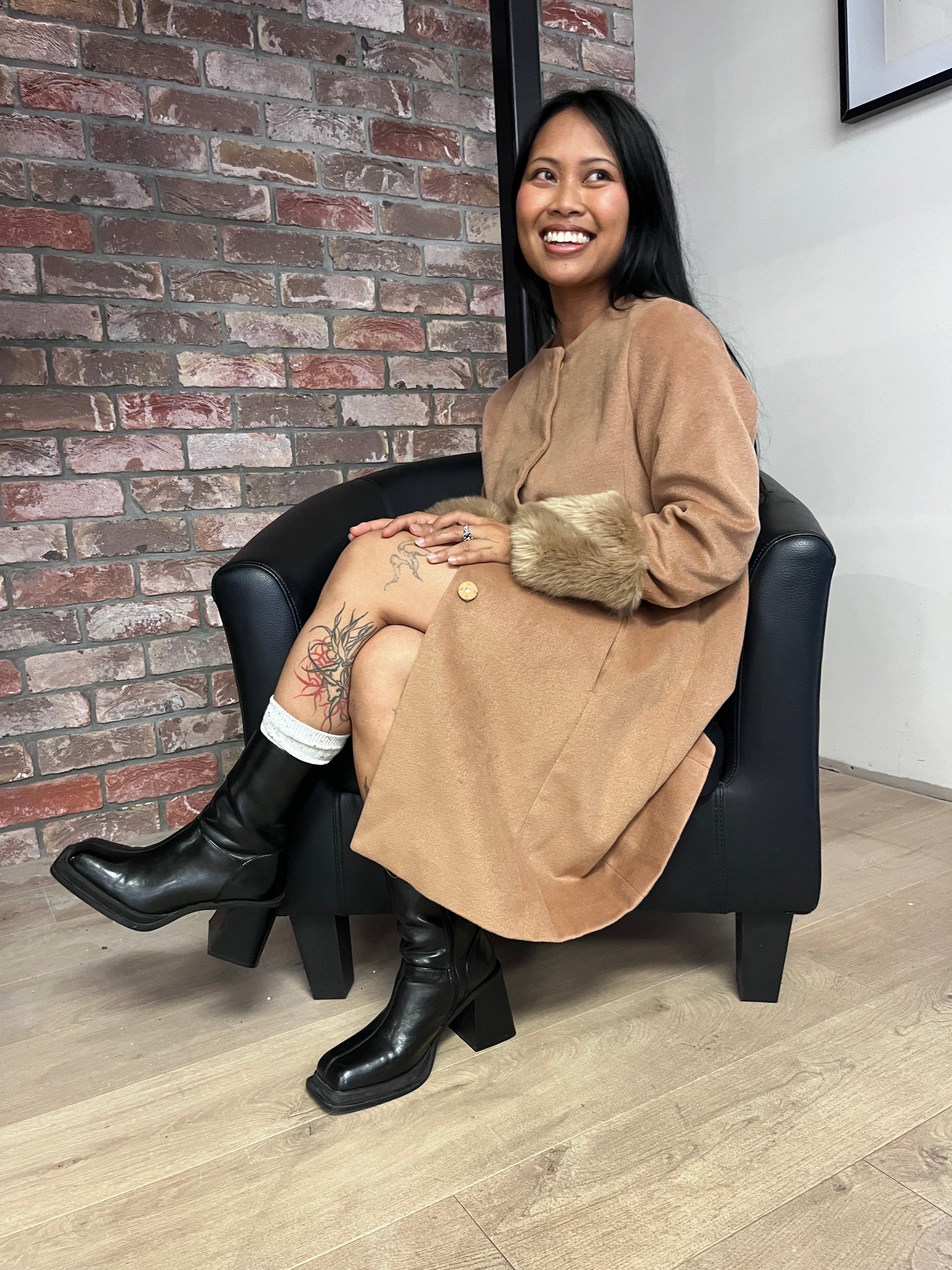 FAUX DRESS COAT