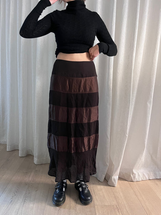 90S SILK/VISCOSE SKIRT