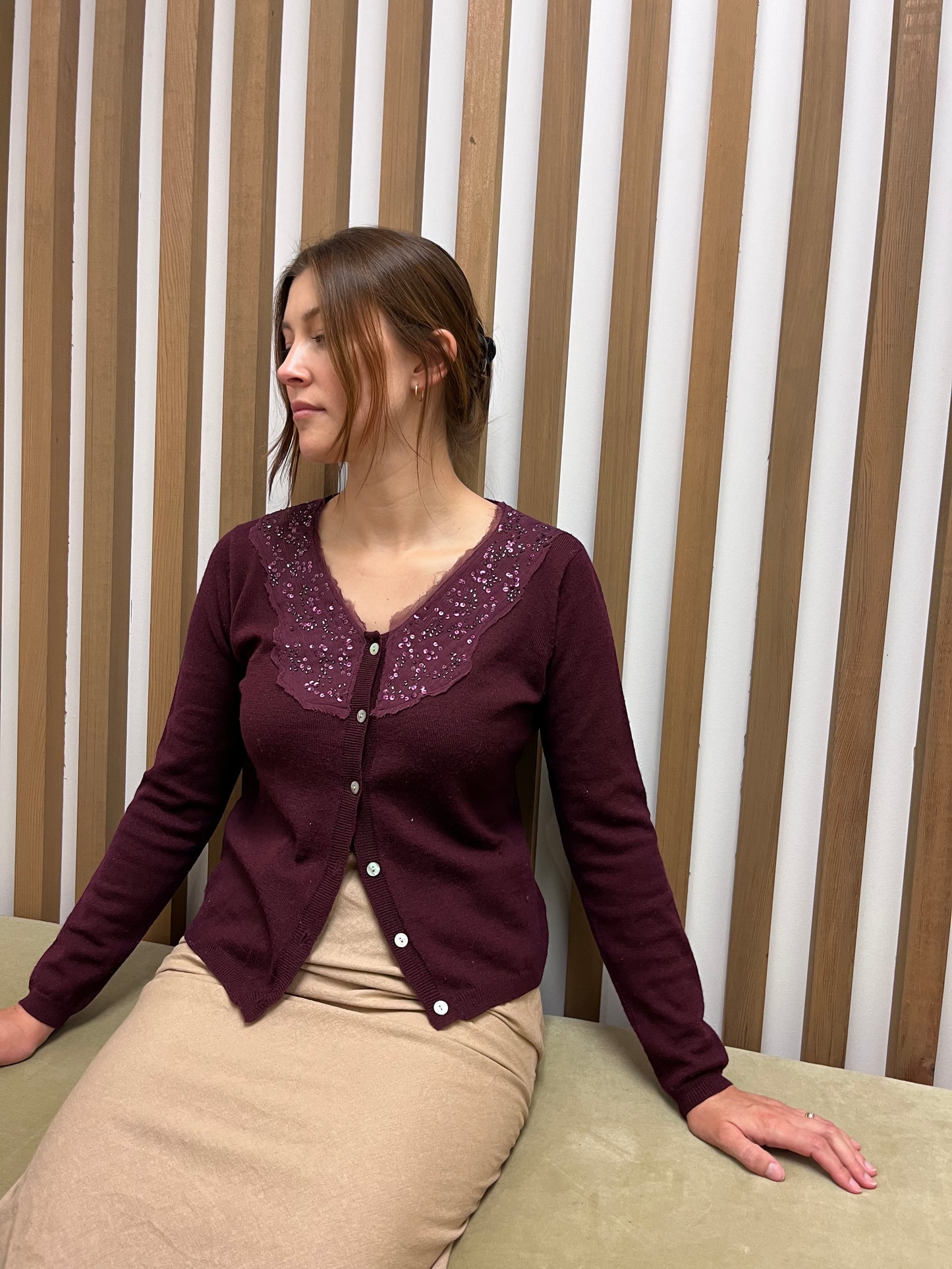 100% MERINO CARDIGAN