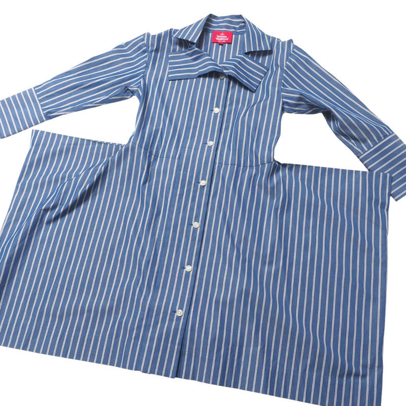 VIVIENNE WESTWOOD BLUE STRIPE DRESS