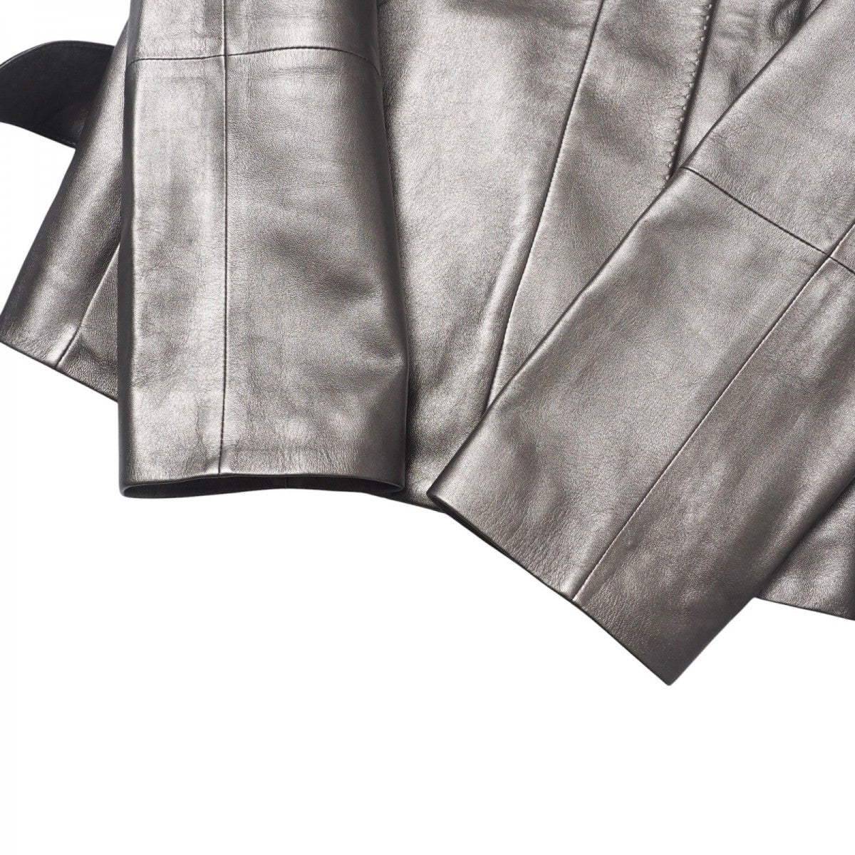 LOEWE SILVER LEATHER JACKET