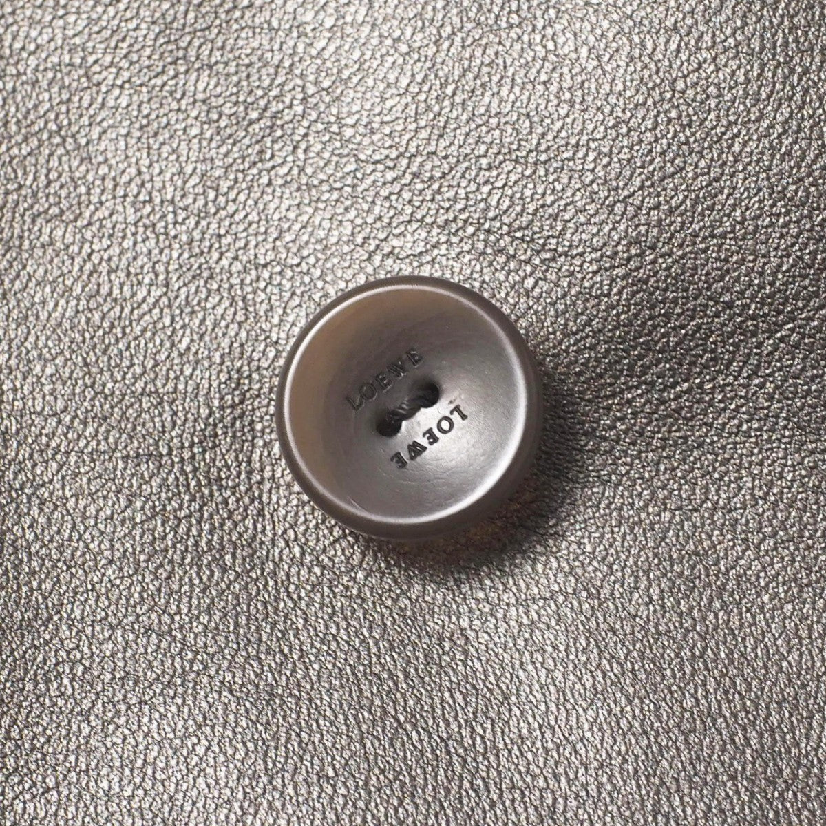 LOEWE SILVER LEATHER JACKET