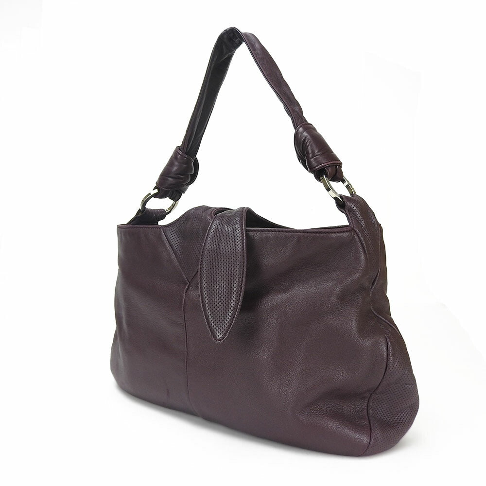 LOEWE PURPLE LEATHER BAG