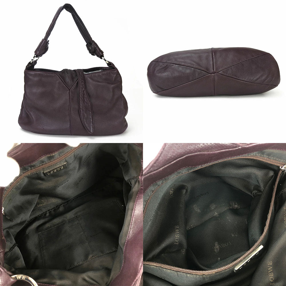 LOEWE PURPLE LEATHER BAG