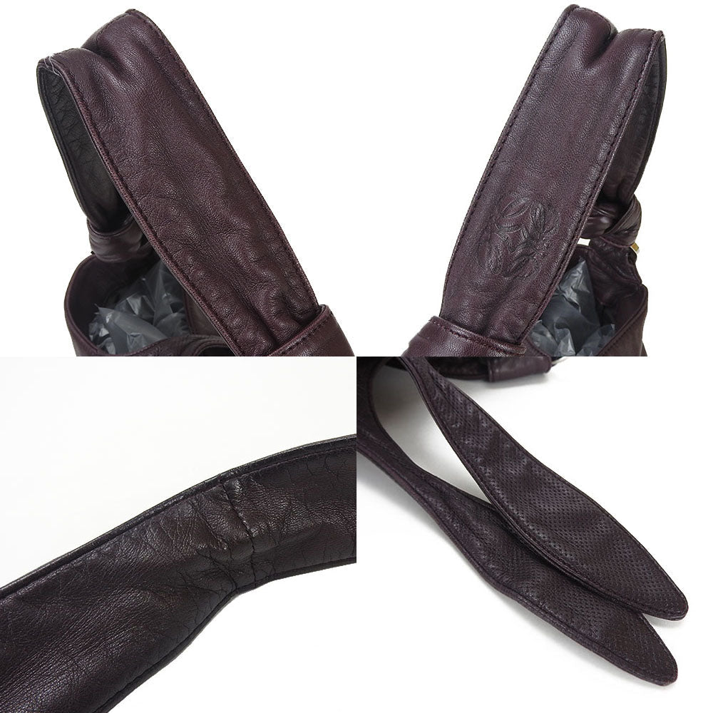 LOEWE PURPLE LEATHER BAG