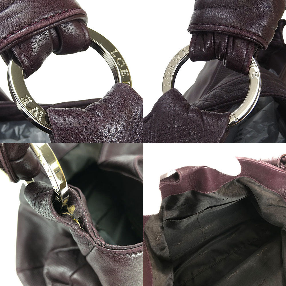 LOEWE PURPLE LEATHER BAG