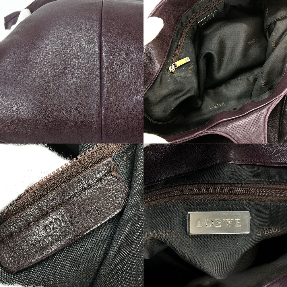LOEWE PURPLE LEATHER BAG