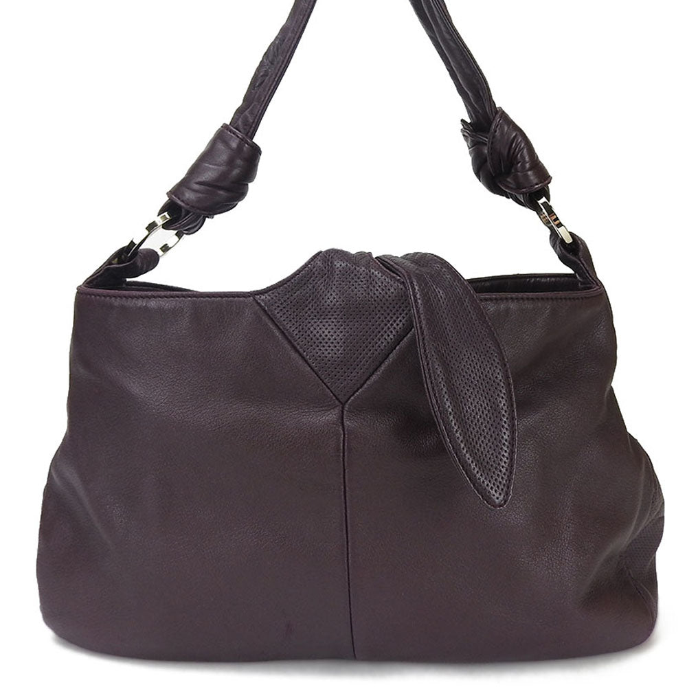 LOEWE PURPLE LEATHER BAG
